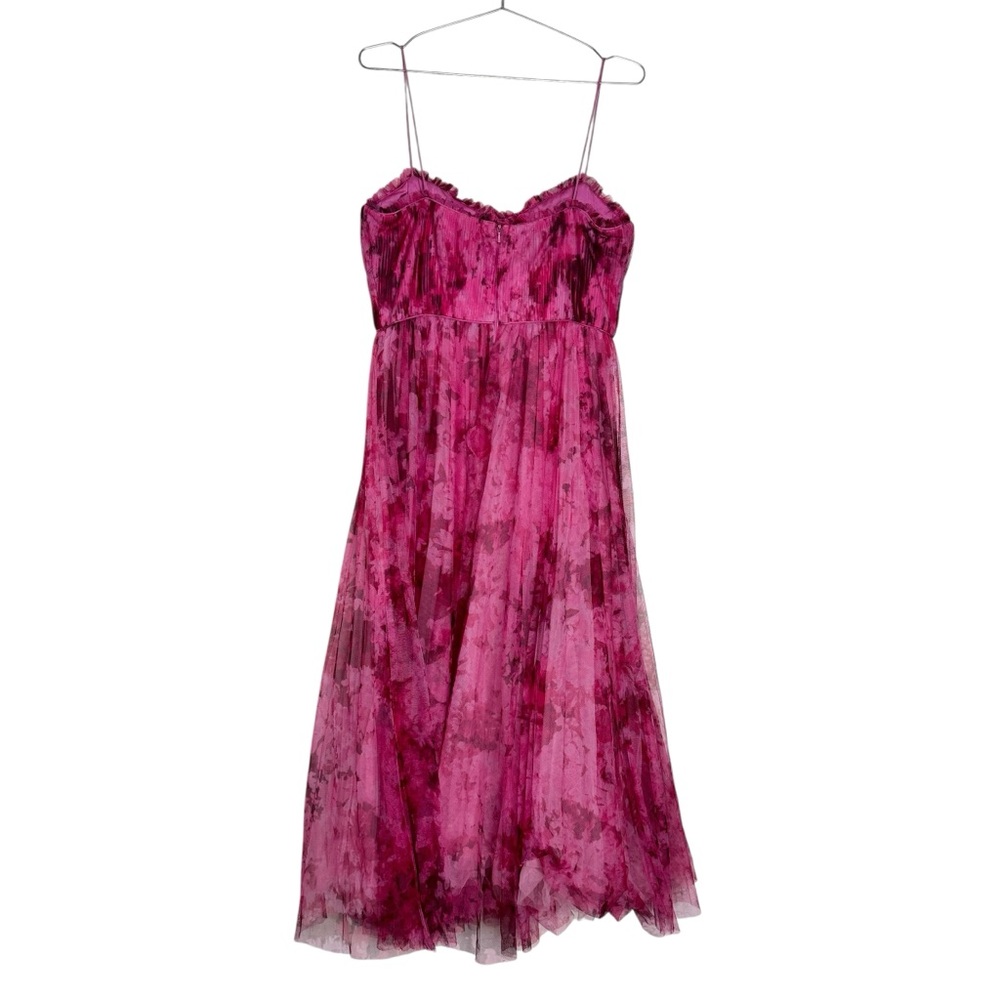 ML Monique Lhuillier Tulle Pink Dress - Picture 3 of 15